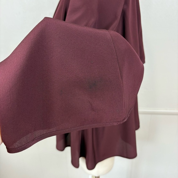 Scanlan Theodore Silk Off Shoulder Tiered Top Size S/M Bell Sleeves Boho Luxury - Picture 14 of 17